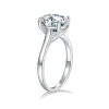 Moissanite Solitaire 2.5carat Oval Diamond Ring
