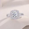 Moissanite Princess 1.0carat Diamond Ring