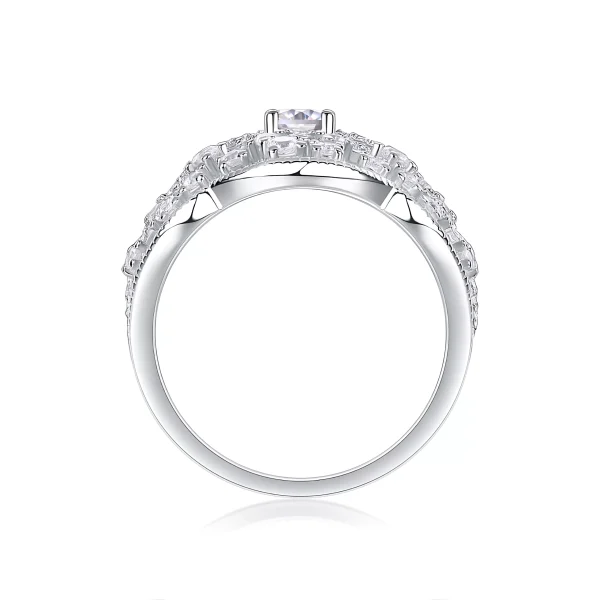 Moissanite Princess Diamond Ring