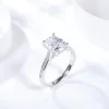 Moissanite 3.0carat Cushion Diamond Ring