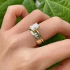 Moissanite Love In Verona 2.0carat Radiant Stacked Diamond Ring Moissanite Love In Verona 2.0carat Radiant Stacked Diamond Ring