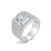 Moissanite Men’s 5.0carat Round Diamond Ring Moissanite Men’s 5.0carat Round Diamond Ring