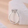 Moissanite 3.0carat 4-Prong Oval Diamond Ring