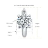 Moissanite 1.0carat Hoop Round Diamond Earrings