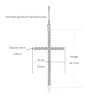 Moissanite Large Cross 1.8mm VVS D Diamond Earrings