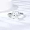 Moissanite 3.0carat Cushion Diamond Ring