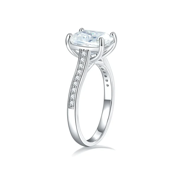 Moissanite 3.0carat Cushion Diamond Ring