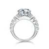 Moissanite Luxurious 5.0Carat Round Diamond Ring